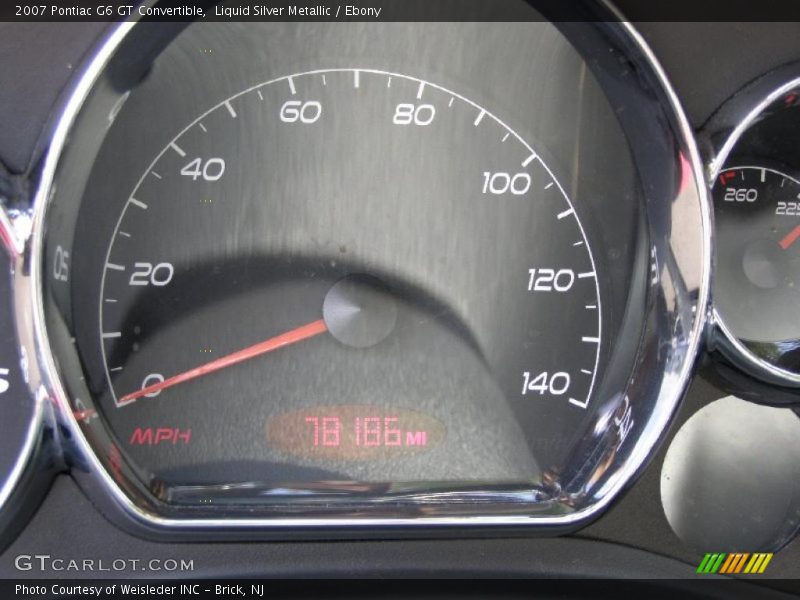 Liquid Silver Metallic / Ebony 2007 Pontiac G6 GT Convertible