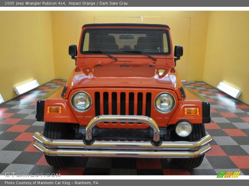 Impact Orange / Dark Slate Gray 2005 Jeep Wrangler Rubicon 4x4