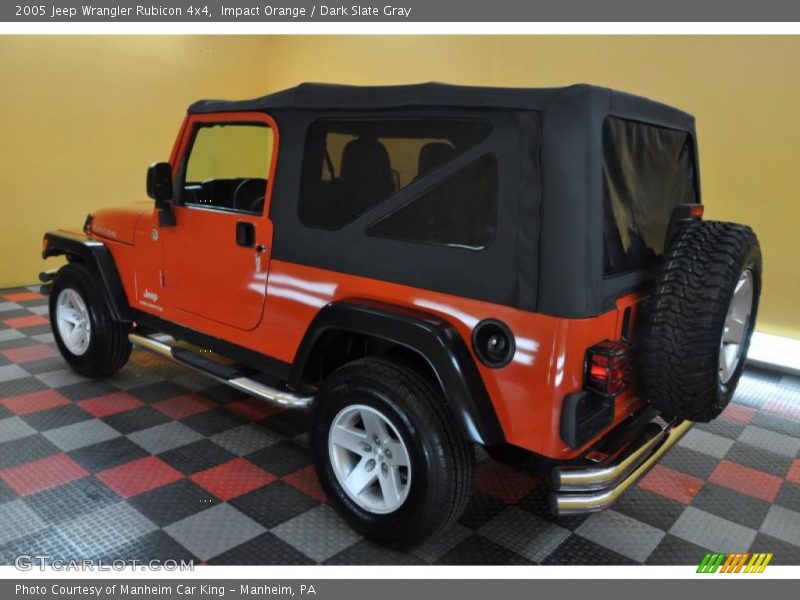 Impact Orange / Dark Slate Gray 2005 Jeep Wrangler Rubicon 4x4