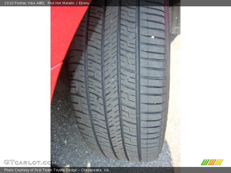 Red Hot Metallic / Ebony 2010 Pontiac Vibe AWD