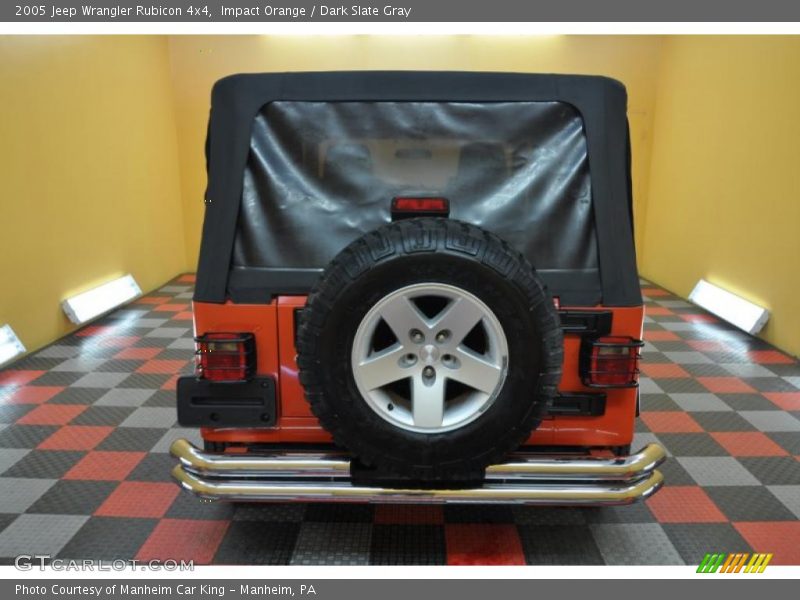 Impact Orange / Dark Slate Gray 2005 Jeep Wrangler Rubicon 4x4
