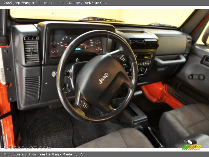 Impact Orange / Dark Slate Gray 2005 Jeep Wrangler Rubicon 4x4