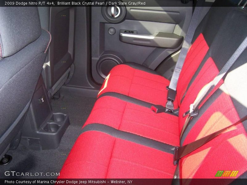 Brilliant Black Crystal Pearl / Dark Slate Gray/Red 2009 Dodge Nitro R/T 4x4