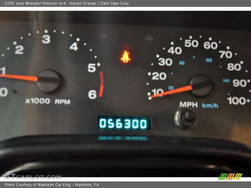 Impact Orange / Dark Slate Gray 2005 Jeep Wrangler Rubicon 4x4