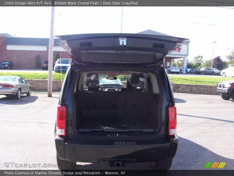 Brilliant Black Crystal Pearl / Dark Slate Gray/Red 2009 Dodge Nitro R/T 4x4