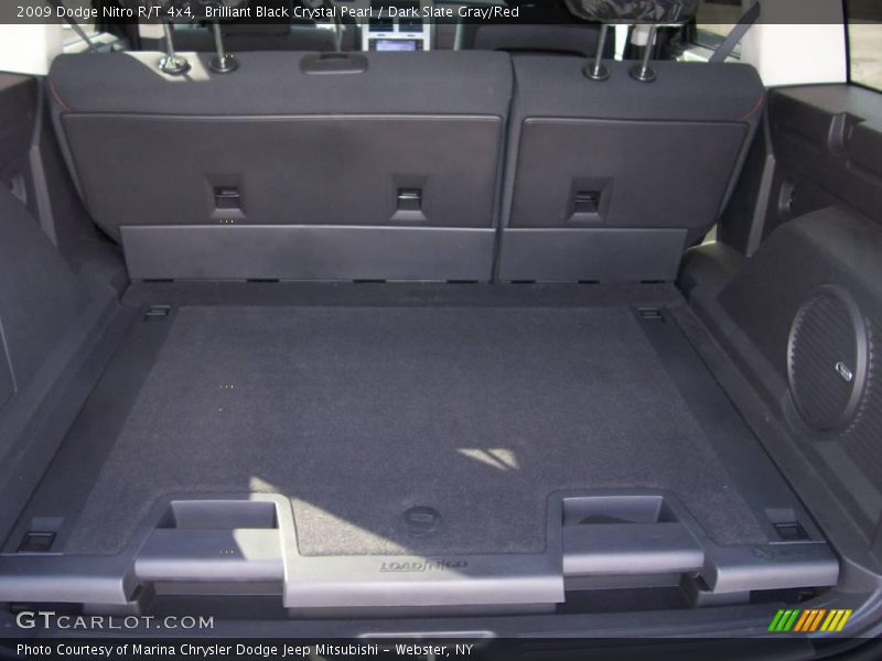 Brilliant Black Crystal Pearl / Dark Slate Gray/Red 2009 Dodge Nitro R/T 4x4
