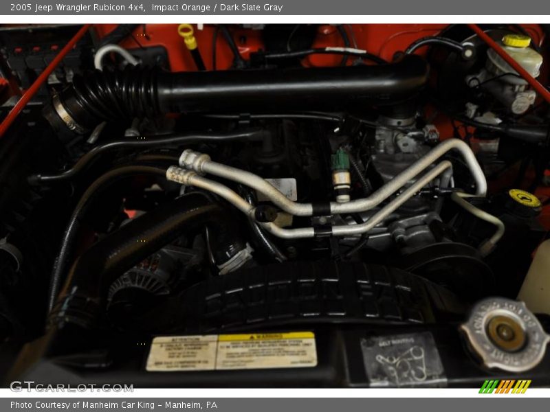 Impact Orange / Dark Slate Gray 2005 Jeep Wrangler Rubicon 4x4