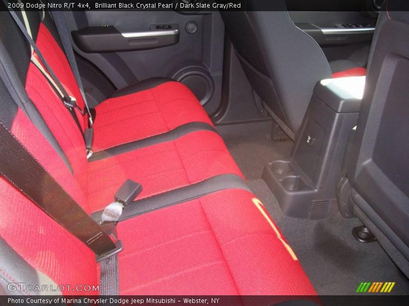 Brilliant Black Crystal Pearl / Dark Slate Gray/Red 2009 Dodge Nitro R/T 4x4