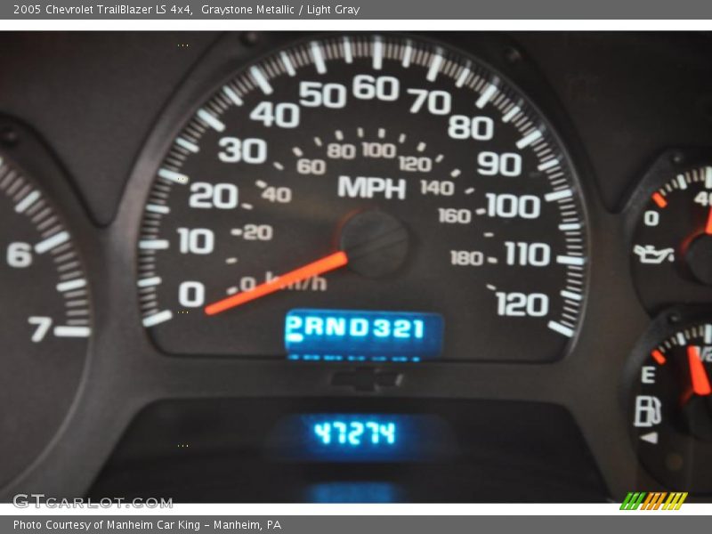 Graystone Metallic / Light Gray 2005 Chevrolet TrailBlazer LS 4x4