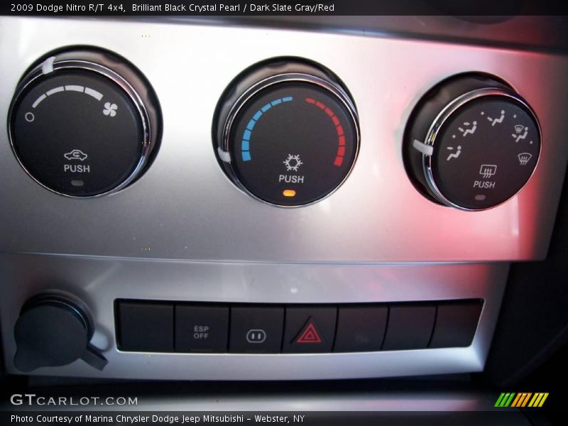 Brilliant Black Crystal Pearl / Dark Slate Gray/Red 2009 Dodge Nitro R/T 4x4