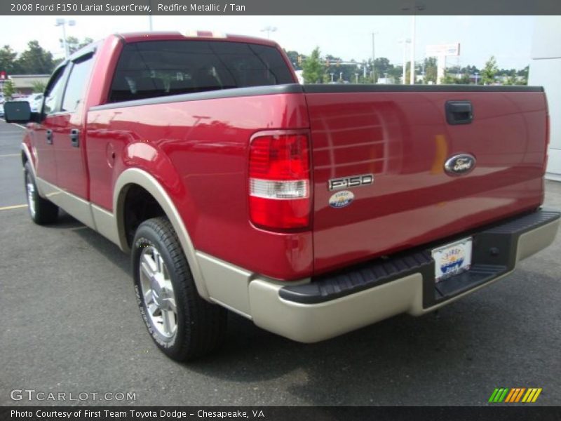 Redfire Metallic / Tan 2008 Ford F150 Lariat SuperCrew