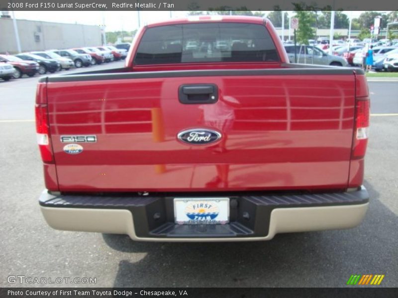 Redfire Metallic / Tan 2008 Ford F150 Lariat SuperCrew
