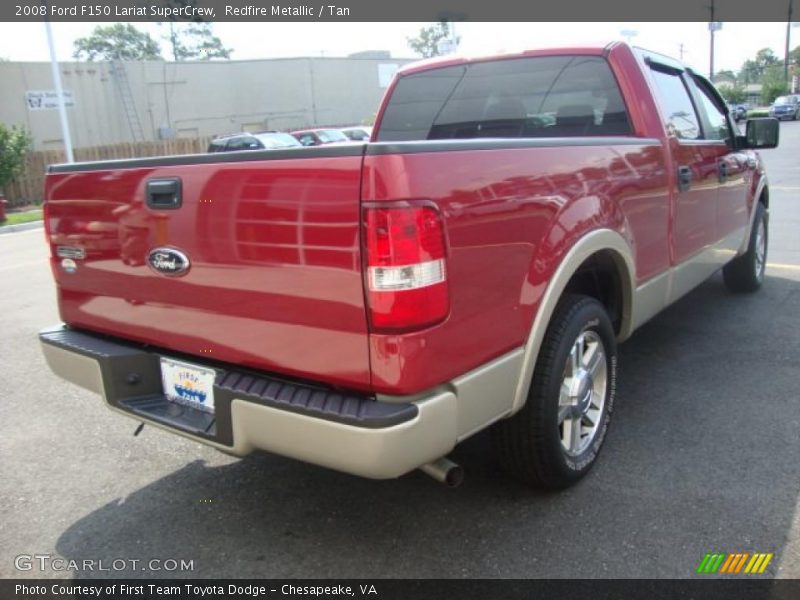 Redfire Metallic / Tan 2008 Ford F150 Lariat SuperCrew