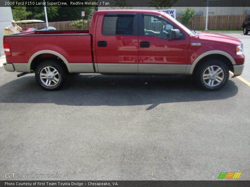 Redfire Metallic / Tan 2008 Ford F150 Lariat SuperCrew