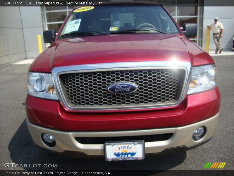 Redfire Metallic / Tan 2008 Ford F150 Lariat SuperCrew
