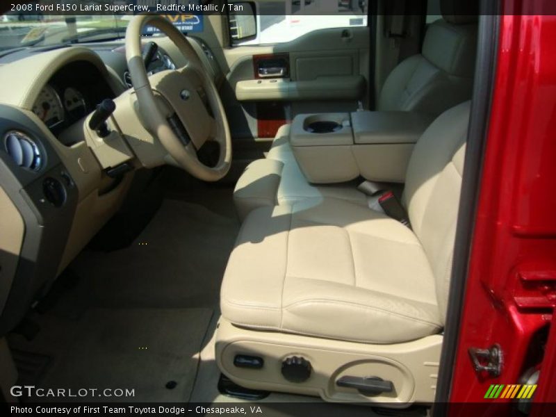 Redfire Metallic / Tan 2008 Ford F150 Lariat SuperCrew