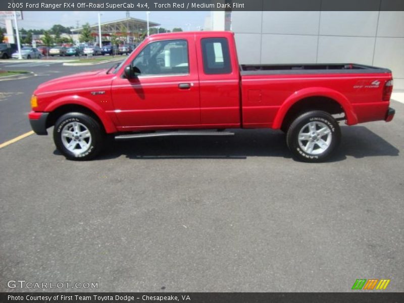 Torch Red / Medium Dark Flint 2005 Ford Ranger FX4 Off-Road SuperCab 4x4