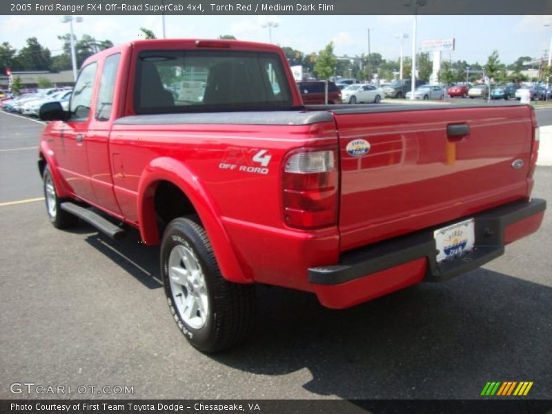 Torch Red / Medium Dark Flint 2005 Ford Ranger FX4 Off-Road SuperCab 4x4