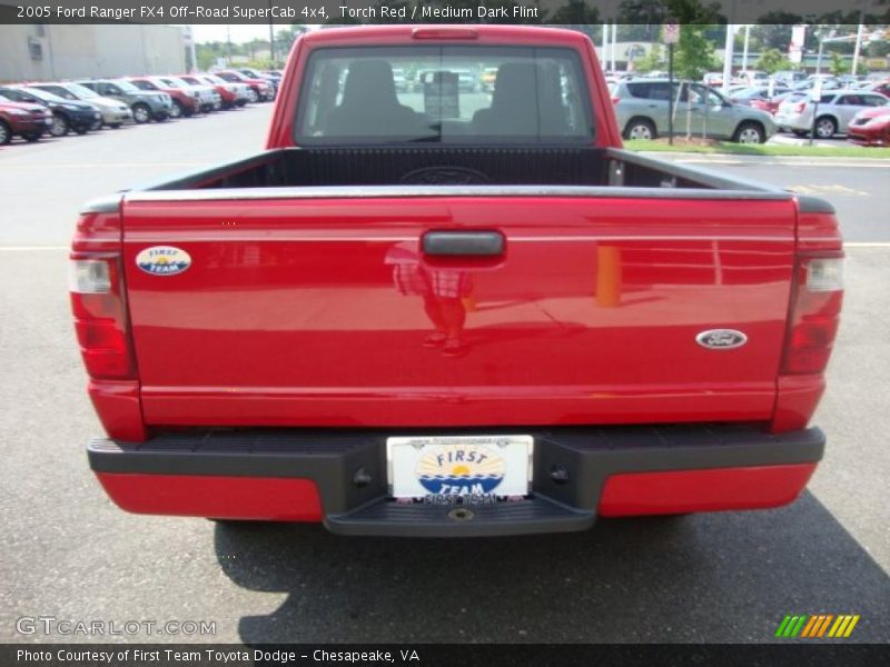 Torch Red / Medium Dark Flint 2005 Ford Ranger FX4 Off-Road SuperCab 4x4