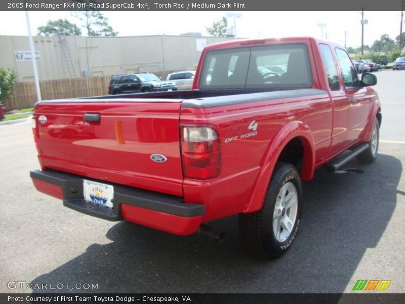 Torch Red / Medium Dark Flint 2005 Ford Ranger FX4 Off-Road SuperCab 4x4