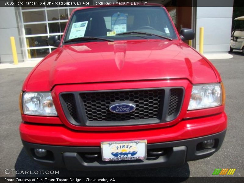 Torch Red / Medium Dark Flint 2005 Ford Ranger FX4 Off-Road SuperCab 4x4