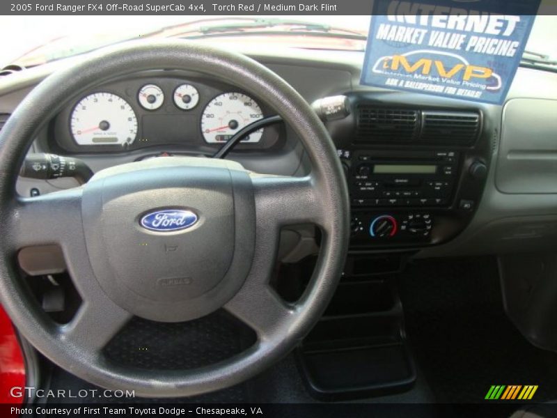 Torch Red / Medium Dark Flint 2005 Ford Ranger FX4 Off-Road SuperCab 4x4