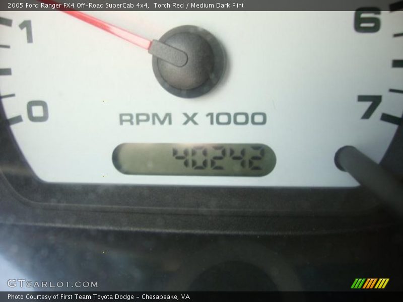 Torch Red / Medium Dark Flint 2005 Ford Ranger FX4 Off-Road SuperCab 4x4