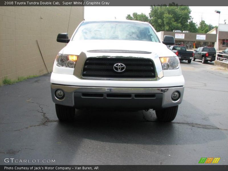 Super White / Graphite Gray 2008 Toyota Tundra Double Cab