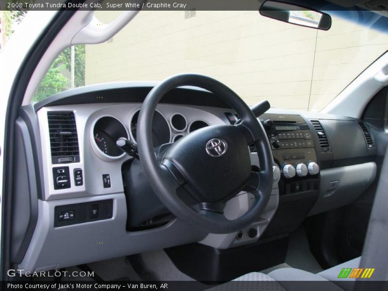 Super White / Graphite Gray 2008 Toyota Tundra Double Cab