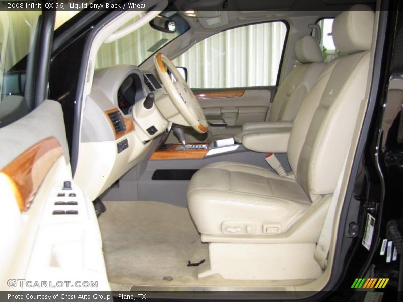 Liquid Onyx Black / Wheat 2008 Infiniti QX 56