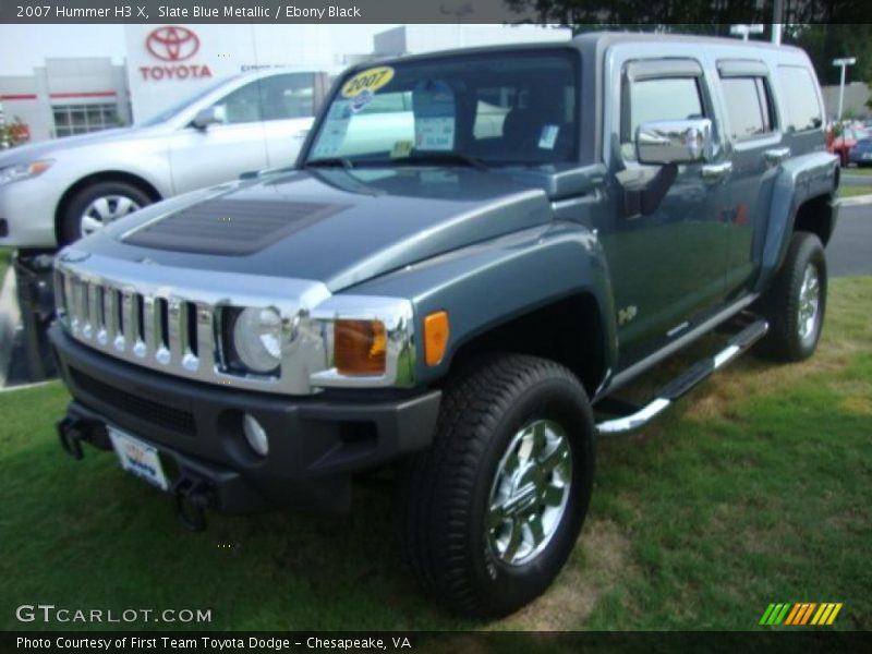 Slate Blue Metallic / Ebony Black 2007 Hummer H3 X