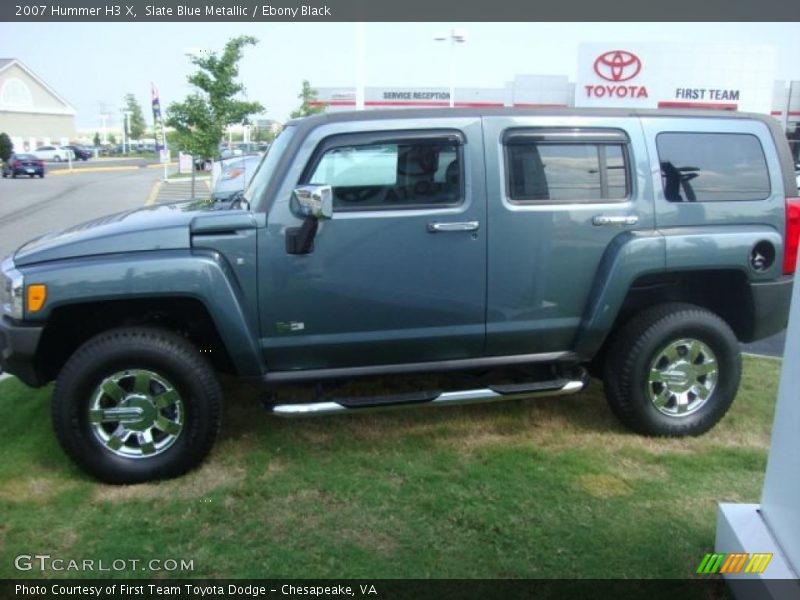 Slate Blue Metallic / Ebony Black 2007 Hummer H3 X