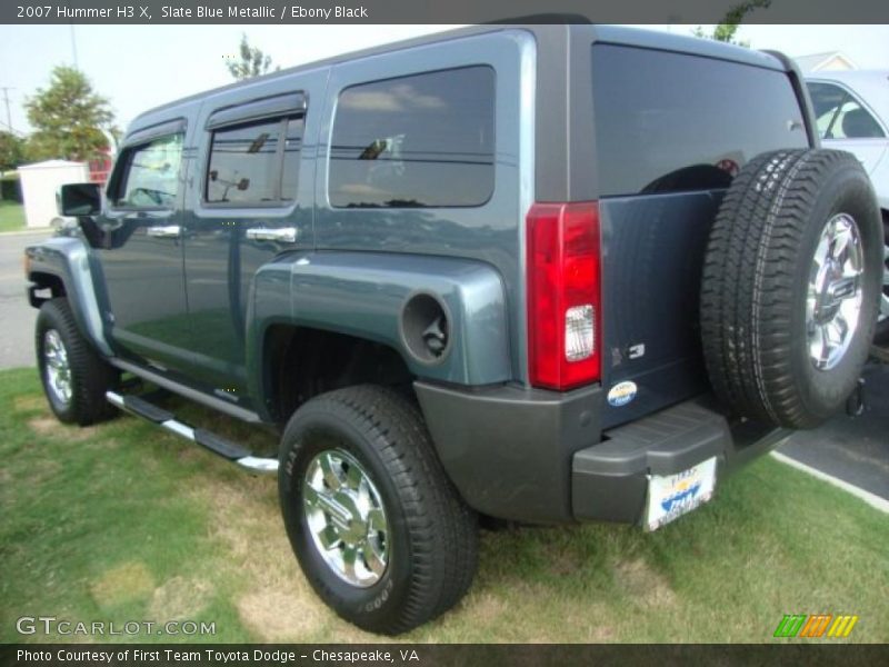 Slate Blue Metallic / Ebony Black 2007 Hummer H3 X