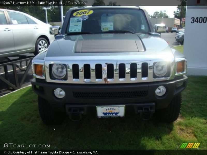 Slate Blue Metallic / Ebony Black 2007 Hummer H3 X