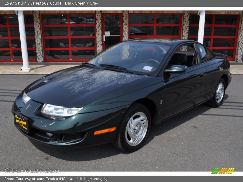 Dark Green / Gray 1997 Saturn S Series SC2 Coupe