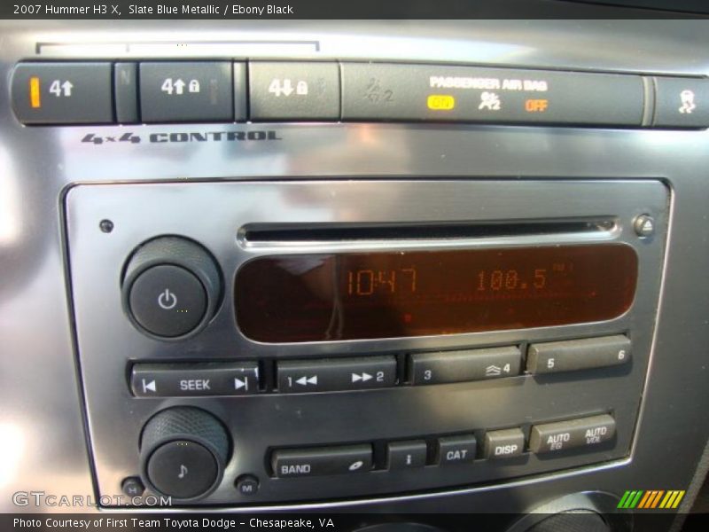 Slate Blue Metallic / Ebony Black 2007 Hummer H3 X