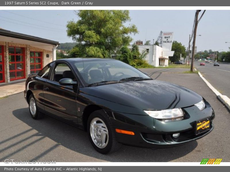 Dark Green / Gray 1997 Saturn S Series SC2 Coupe