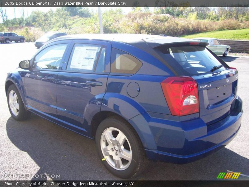 Deep Water Blue Pearl / Dark Slate Gray 2009 Dodge Caliber SXT