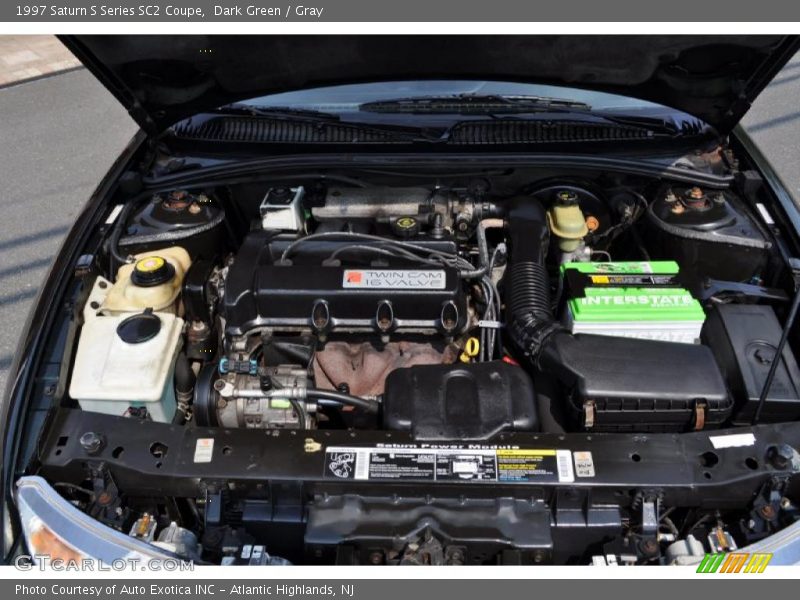 Dark Green / Gray 1997 Saturn S Series SC2 Coupe