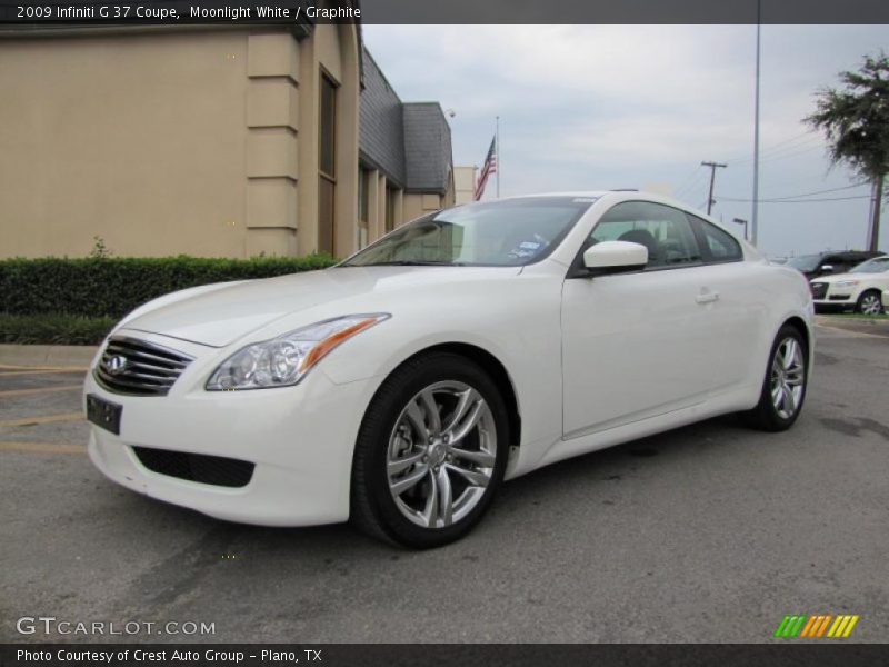 Moonlight White / Graphite 2009 Infiniti G 37 Coupe