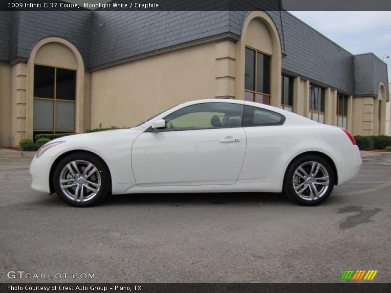 Moonlight White / Graphite 2009 Infiniti G 37 Coupe