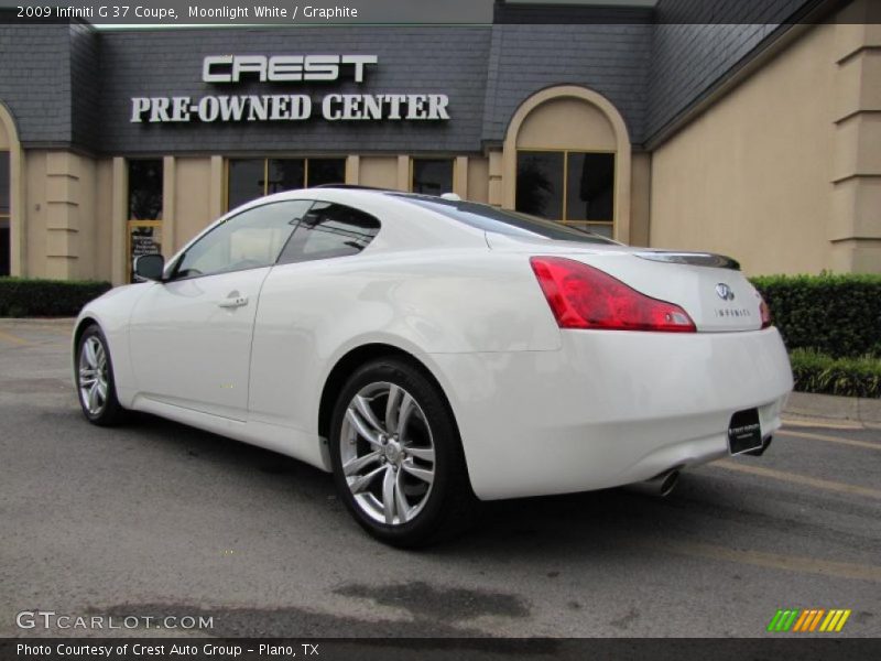 Moonlight White / Graphite 2009 Infiniti G 37 Coupe
