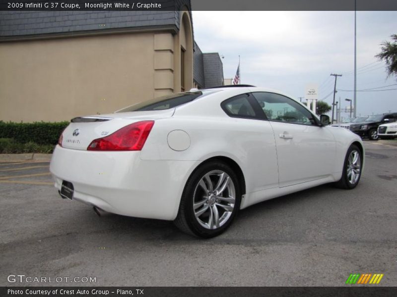 Moonlight White / Graphite 2009 Infiniti G 37 Coupe
