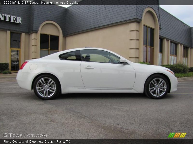 Moonlight White / Graphite 2009 Infiniti G 37 Coupe