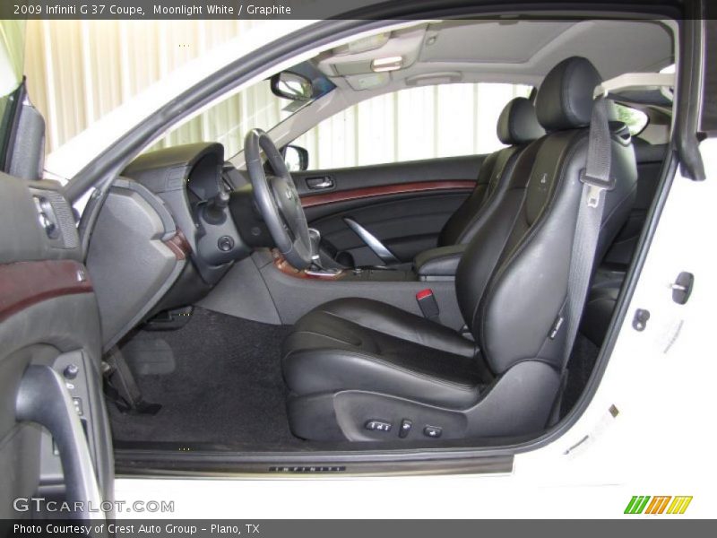 Moonlight White / Graphite 2009 Infiniti G 37 Coupe