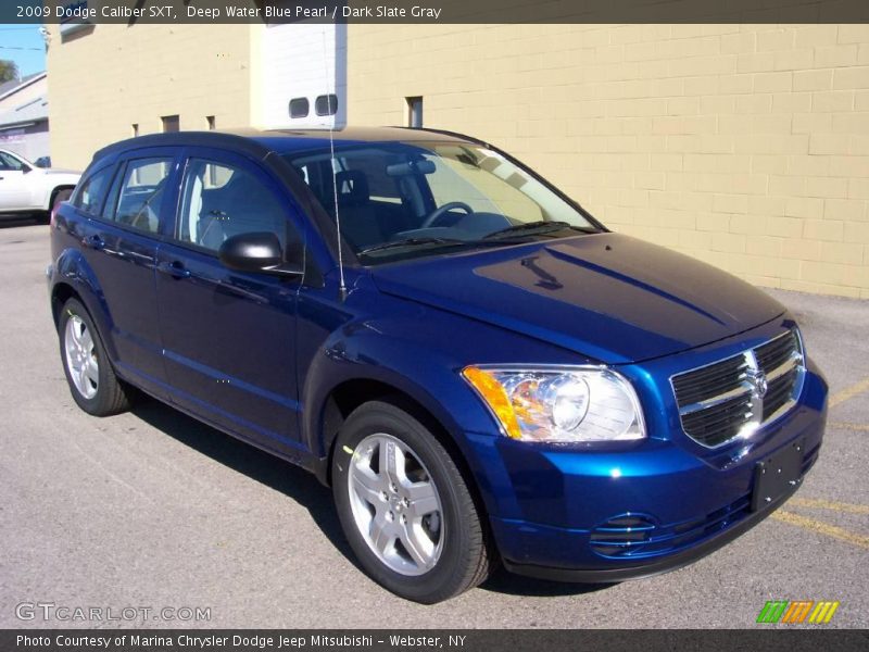 Deep Water Blue Pearl / Dark Slate Gray 2009 Dodge Caliber SXT