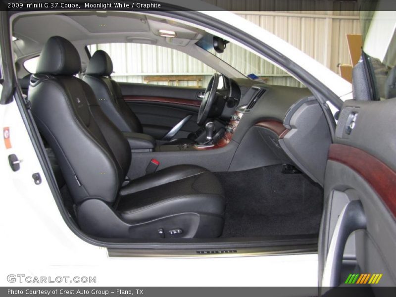 Moonlight White / Graphite 2009 Infiniti G 37 Coupe