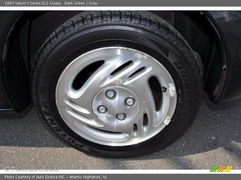 Dark Green / Gray 1997 Saturn S Series SC2 Coupe