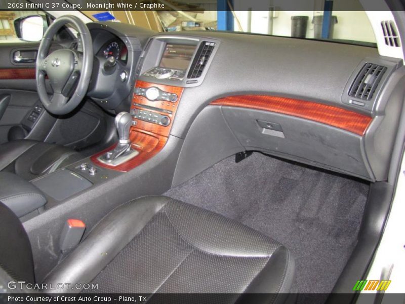 Moonlight White / Graphite 2009 Infiniti G 37 Coupe