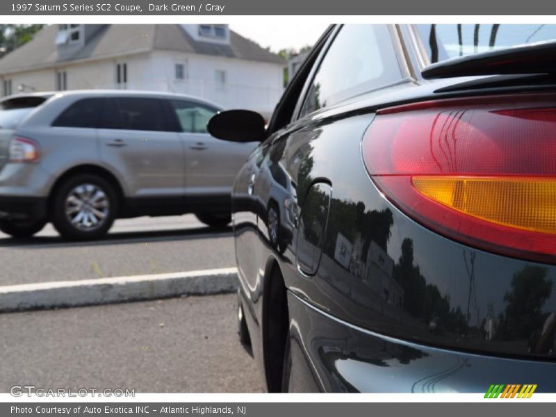 Dark Green / Gray 1997 Saturn S Series SC2 Coupe